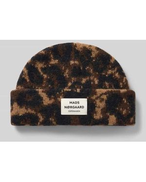 Mads Nørgaard Beanie mit Woll-Anteil Modell 'Tosca Anuska' - Schwarz