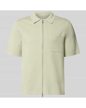 Samsøe & Samsøe Slim Fit Poloshirt mit Zweiwege-Reißverschluss Modell 'RICO' - Mehrfarbig
