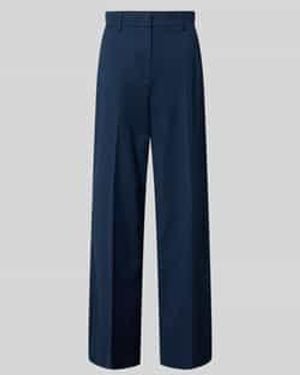 Weekend by Maxmara Wijde Broek Van Zuivere Scheerwol Model 'Visivo' - Blauw