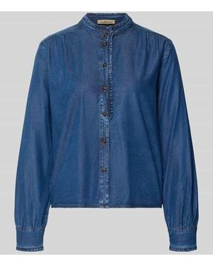 Smith & Soul Jeansbluse aus Lyocell-Mix - Blau
