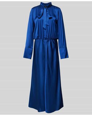 Marc Cain Maxikleid Mit Schleifen-Detail - Blau