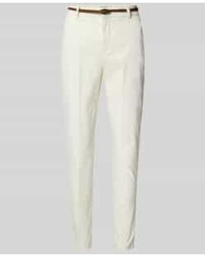 B.Young Broek Met Riem - Wit