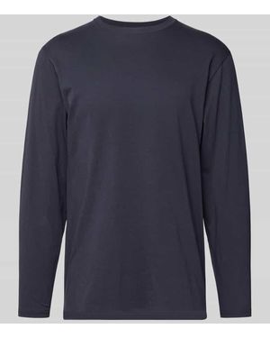 RAGMAN Longsleeve mit Rundhalsausschnitt - Blau