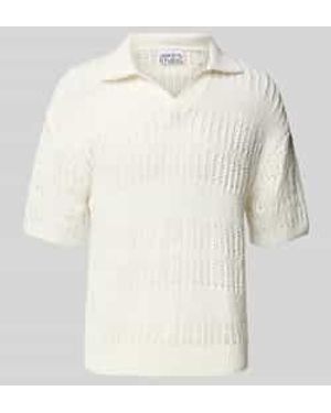 JAKE*S STUDIO MEN Poloshirt Met Ribboorden - Naturel