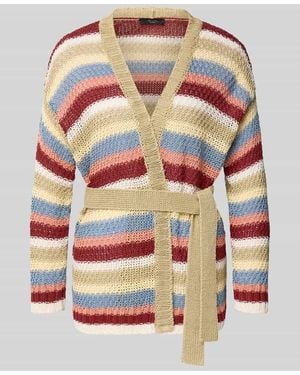 Weekend by Maxmara Loose Fit Cardigan aus reinem Leinen Modell 'BONITO' - Grau