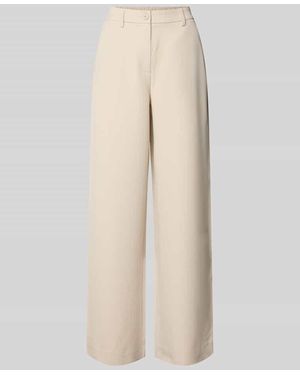 Pieces Weite Hose mit elastischem Bund Modell 'KAMIL' - Natur