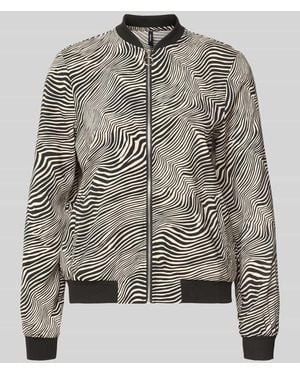Vero Moda Regular Fit Blouson mit Allover-Muster Modell 'COCO' - Grau