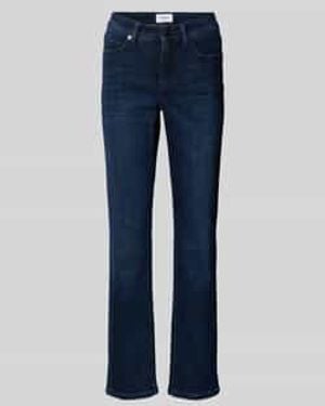 Cambio Jeans Met Steekzakken Model 'Piper Long' - Blauw