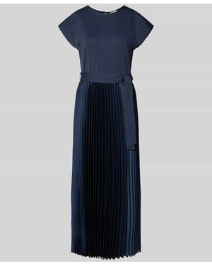 Weekend by Maxmara Regular Fit Freizeitkleid mit Plissee-Rock Modell 'GELA' - Blau