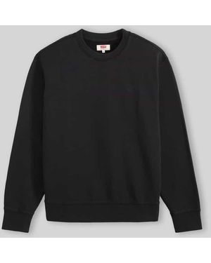 Levi's Regular Fit Sweatshirt aus reiner Baumwolle - Schwarz