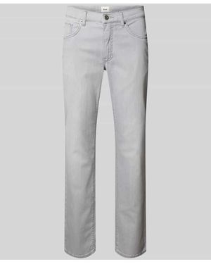 Brax Regular Fit Jeans im 5-Pocket-Design Modell 'Cadiz' - Grau