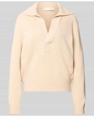 Victoria Beckham Relaxed Fit Pullover aus Woll-Mix - Natur