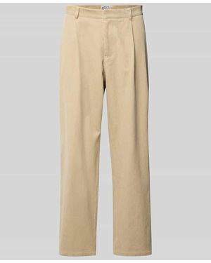 JAKE*S STUDIO MEN Straight Leg Cordhose mit Gesäßtaschen - Natur
