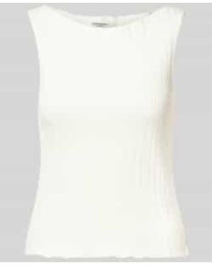 Scotch & Soda Top Met Structuurmotief - Wit