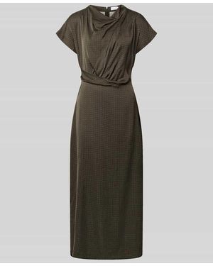 Jake*s Fließendes Freizeitkleid mit Allover-Muster - Grün