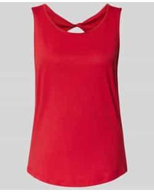 S.oliver Regular Fit Top Van Katoenmix - Rood