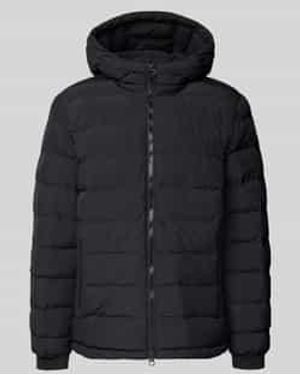 Geox Gewatteerd Jack Met Capuchon, Model 'Spherica' - Zwart