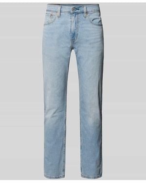 Levi's Tapered Fit Jeans aus Baumwoll-Mix Modell '502®' - Blau