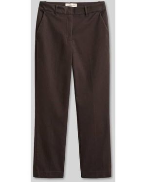 GANT Slim Fit Hose aus Baumwoll-Mix in 7/8-Länge - Braun