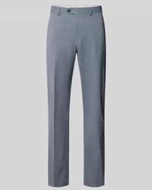 SELECTED Regular Fit Pantalon Van Wolmix Model 'Duke' - Blauw