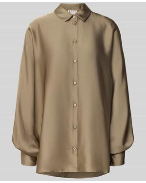 VM VERA MONT Relaxed Fit Bluse mit Umlegekragen - Natur
