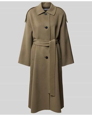 IRO Loose Fit Funktionsjacke mit Bindegürtel Modell 'AQUALUNG' - Natur