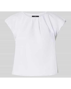 Zero Regular Fit Kurzarmbluse mit Kappärmeln - Weiß