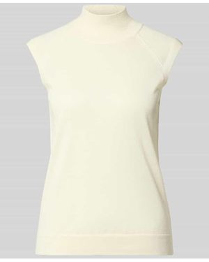 BOSS Slim Fit Pullunder aus reiner Schurwolle Modell 'FIPINI' - Natur