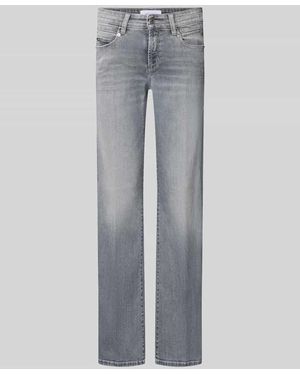 Cambio Bootcut-Jeans aus Baumwoll-Mix Modell 'PARIS FLARED' - Grau