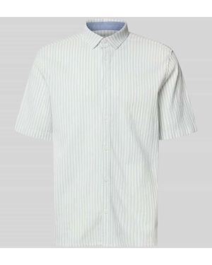 Tom Tailor Comfort Fit Freizeithemd aus Lyocell-Baumwoll-Mix - Weiß