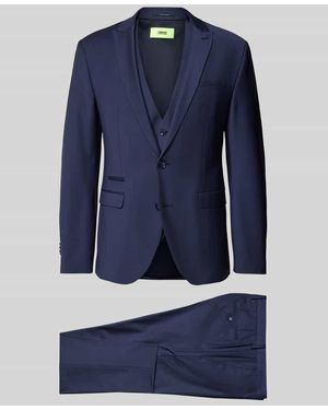 Cinque Slim Fit Anzug mit Brustleistentasche Modell 'soda' - Blau