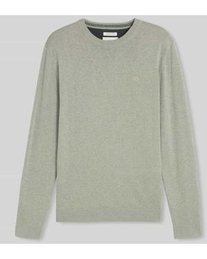 Tom Tailor Regular Fit Pullover aus reiner Baumwolle - Grün