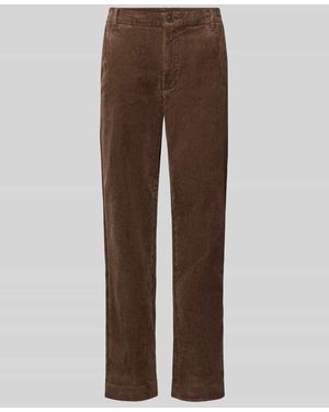 SELECTED Tapered Fit Cordhose aus reiner Baumwolle Modell 'LEROY' - Braun