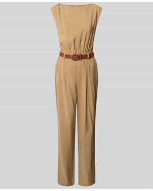 Zero Jumpsuit mit Taillengürtel - Natur
