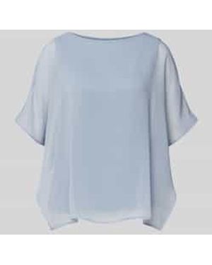 S.oliver Loose Fit Top Van Viscosemix - Blauw
