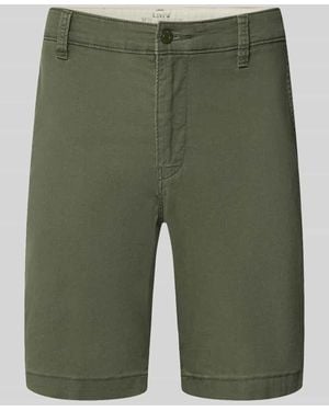 Levi's Regular Fit Chinoshorts aus Baumwoll-Mix - Grün