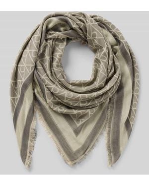 Calvin Klein Tuch aus reinem Modal Modell ' EMBLEM AOP JACQUARD SQUAR' - Mettallic
