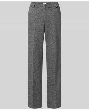 Brax Wide Leg Hose mit Baumwoll-Anteil Modell 'MAINE' - Grau