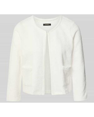 MORE&MORE Regular Fit Blazer Mit Eingrifftaschen - Weiß
