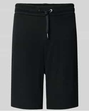 BOSS Regular Fit Bermuda Van Puur Katoen - Zwart