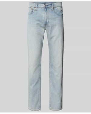Levi's Tapered Fit Jeans aus Baumwoll-Leinen-Mix Modell '502®' - Blau
