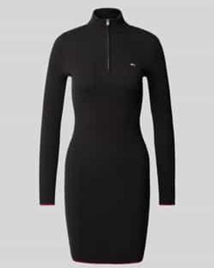 Tommy Hilfiger Mini-Jurk Met Kabelpatroon - Zwart