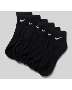 Nike Socken im 6er-Pack mit Logo-Detail Modell 'Everyday' - Schwarz