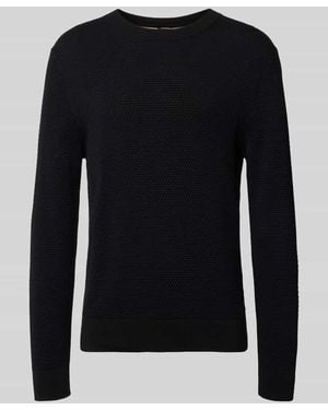 BOSS Regular Fit Pullover aus reiner Baumwolle Modell 'Lalex' - Schwarz
