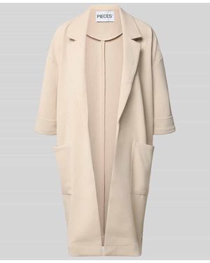 Pieces Relaxed Fit Cardigan mit 3/4-Arm Modell 'DAISY' - Natur