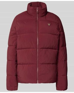 Guess Steppjacke mit Label-Applikation Modell 'NEW CLAUDIA' - Rot