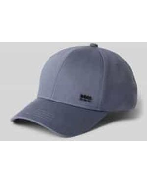 BOSS Baseballpet Van Puur Katoen Model 'Zed' - Blauw