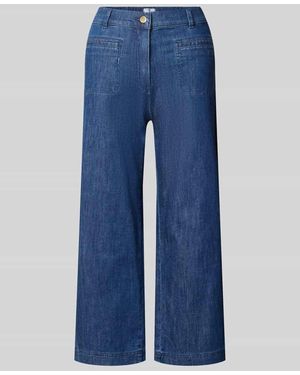 RAPHAELA by BRAX Regular Fit Culotte aus Baumwoll-Mix - Blau