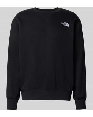 The North Face Sweatshirt mit Label-Stitching - Blau