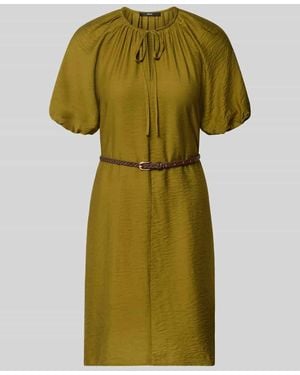 Zero Minikleid aus Viskose-Mix mit Schlüsselloch-Ausschnitt - Grün